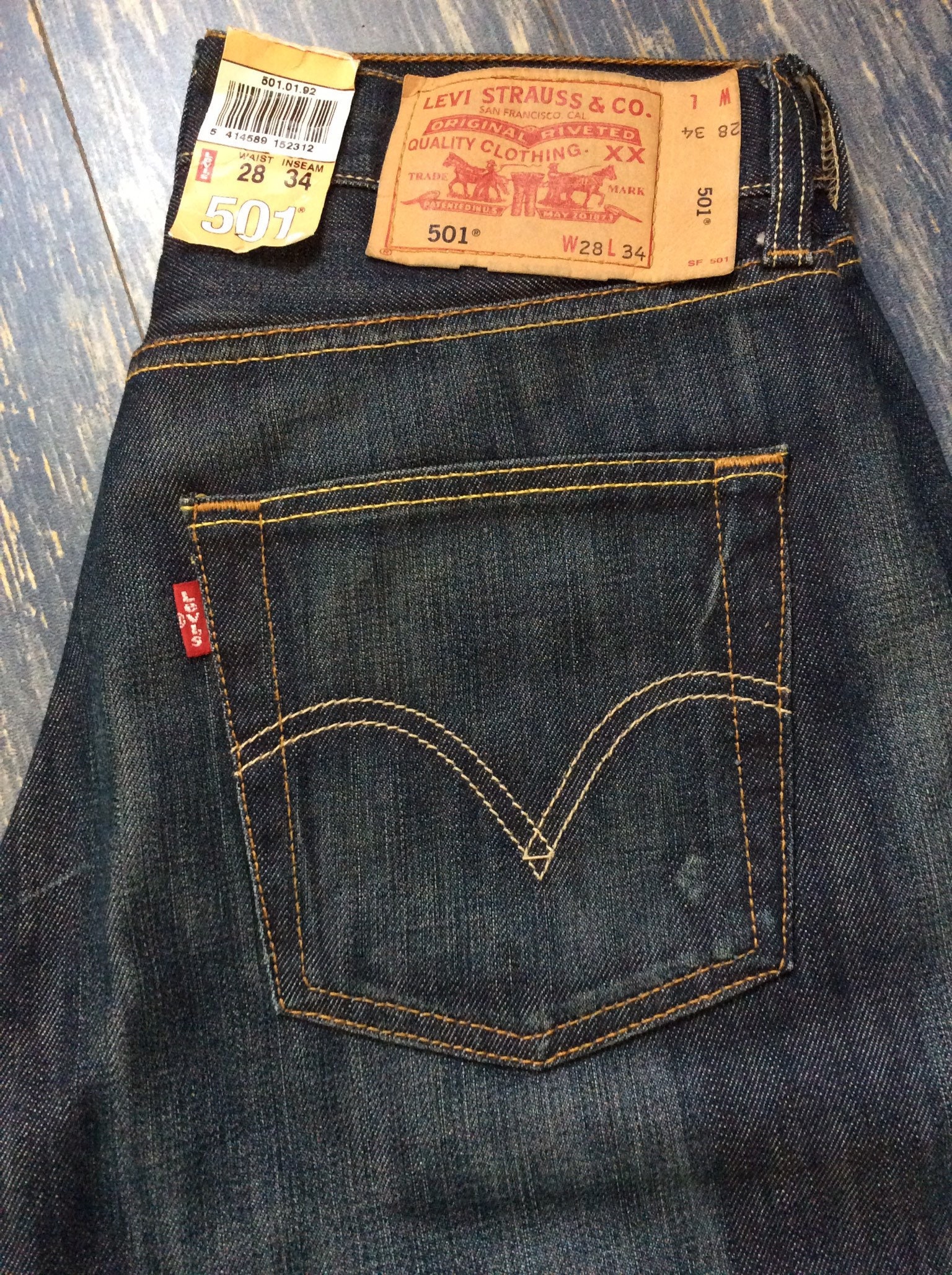 Levis Jeans 501 Sz. 28 | Etsy