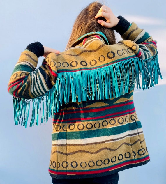 Fringe jacket sz. 38