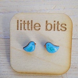 Small Post Bluebird Earrings