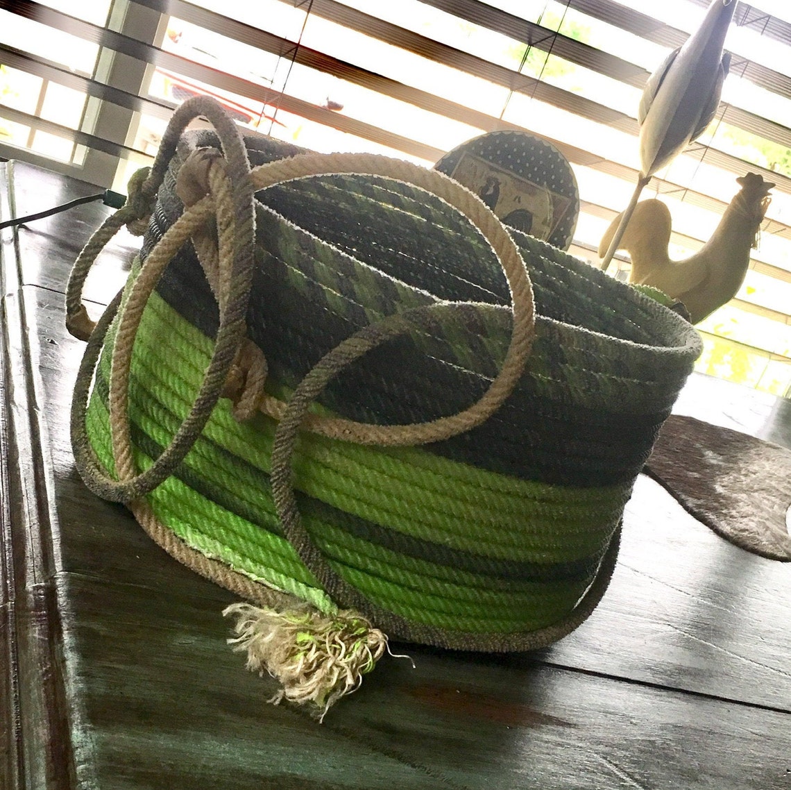 Rope Basket Etsy