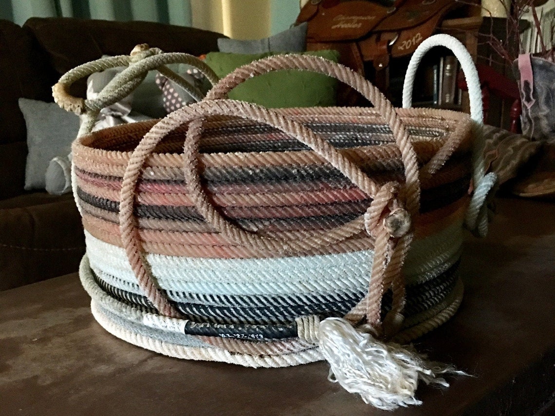Rope Basket Etsy
