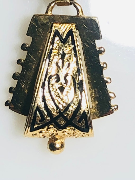 Rare! 14k Deco Pendant - image 2