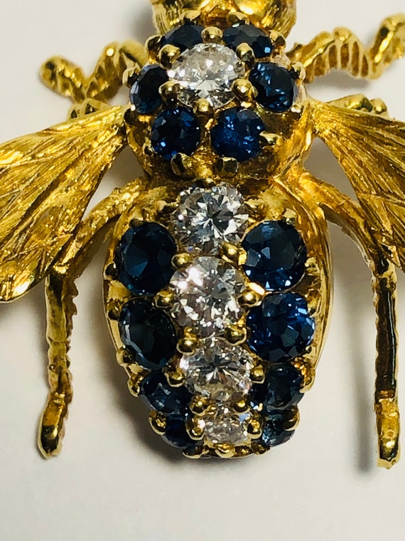 Rare Large 18k Herbert Rosenthal Ruby, Sapphire, … - image 4