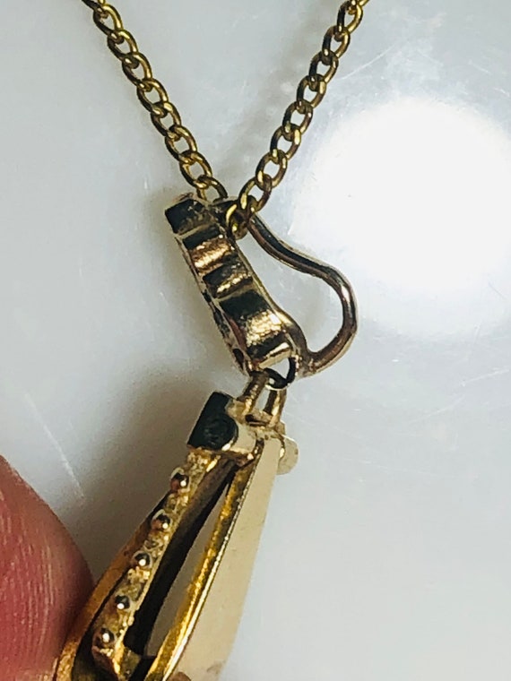 Rare! 14k Deco Pendant - image 4