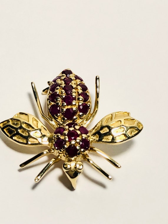 Rare Large 18k Herbert Rosenthal Ruby, Sapphire, … - image 6