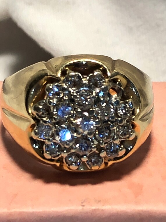 Antique Gents 14k Diamond Ring