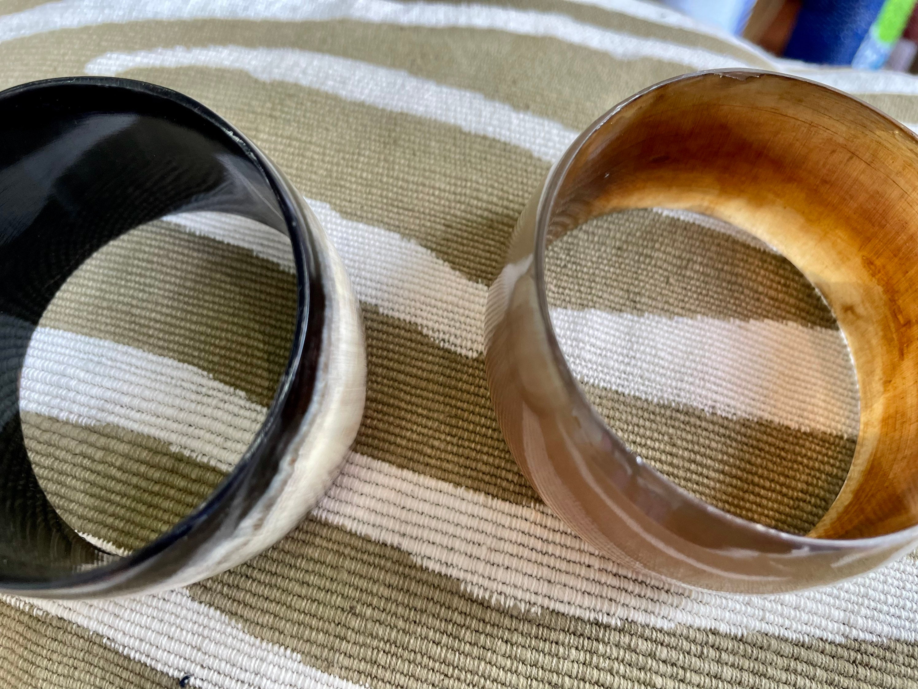 Handmade Bracelets in Zebu Horn (domestic Ox) - Clear - Etsy