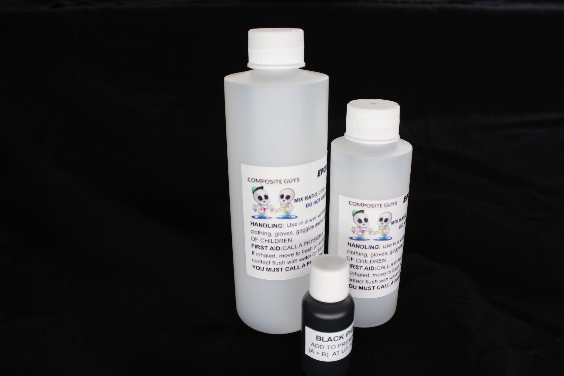 High End Carbon Fiber Epoxy Resin Kit 12oz With Black Base Coat Pigment ...