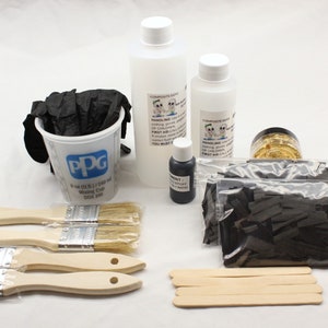 DIY Forged Carbon Fiber Kit with 120 Grams of Real Carbon Fiber and 24k Gold Flake