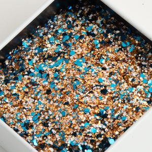 Ocean Party || Chunky Mix Polyester Glitter, Opaque, Solvent Resistant