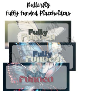 Butterfly Money Placeholder | Digital Download | Fully Funded Slips | Set of 3
