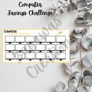 Computer Savings Challenge | Digital Download | Cash Budgeting