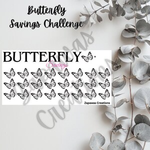 Butterfly Savings Challenge | Digital Download | Cash Budgeting