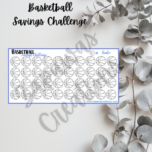 Basketball Savings Challenge | Digital Download | Cash Budgeting