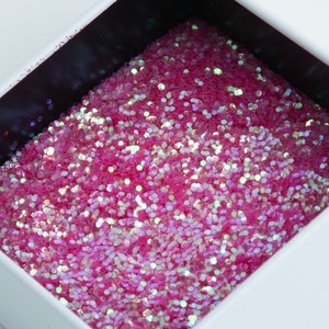 Starfish || Pink Iridescent Glitter || Polyester Glitter || Chunky Glitter || Solvent Resistant