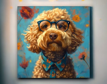 Granja Urbana Goldendoodle / Arte Goldendoodle / Arte de pared Goldendoodle / Golden Doodle / Golden Doodle Mom / Doodle Dog Art / Doodle Dog Gifts