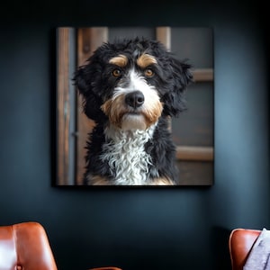 Urban Farm Bernedoodle | Bernedoodle Wall Art | Bernedoodle Decor | Bernedoodle Gift | Bernedoodle Dad Gifts | Bernedoodle Mom Gifts