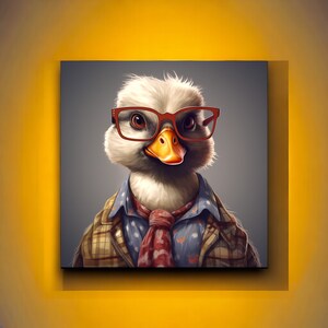Urban Farm Duck Print | Duck Wall Art | Duck Lover Gifts | Duck Art Print | Cute Duck Art | Duck Gifts | Animal Hipster | Duck Nursery Art