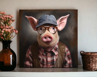Urban Farm Pig Print | Pig Gifts for Pig Lovers | Cute Pig | Domestic Pig | Pig Lovers | Anything Pig | Cute Farm Animal | Cute Pig Gifts
