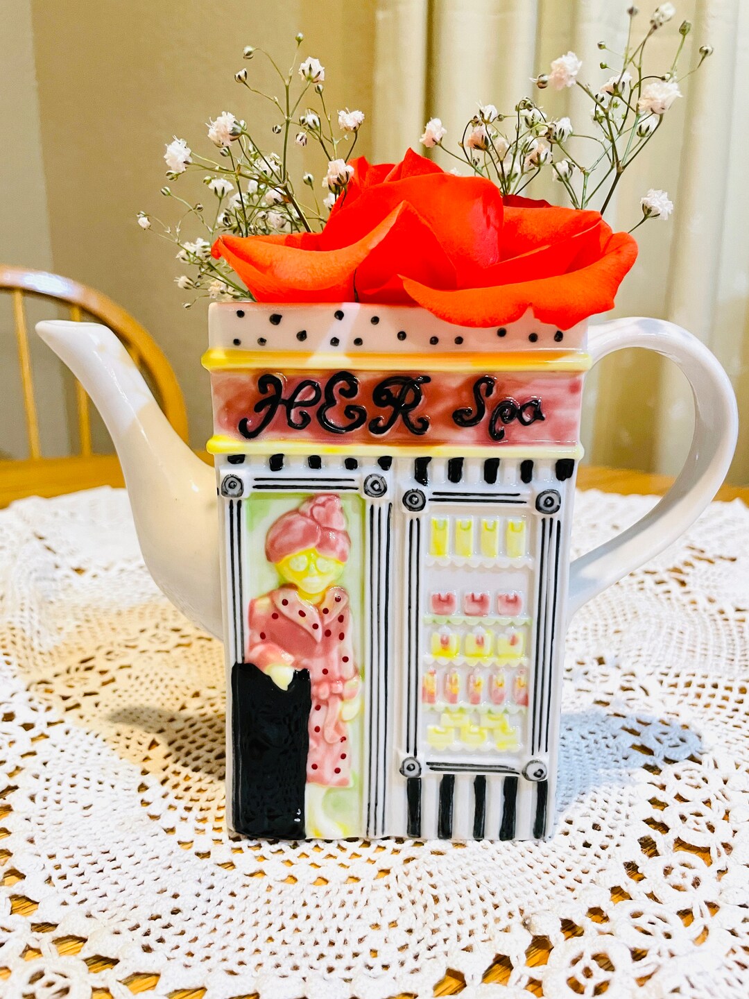 MSRF, INC His and Hers Tea Pot W/out Lid Great Wedding Shower Gift as ...