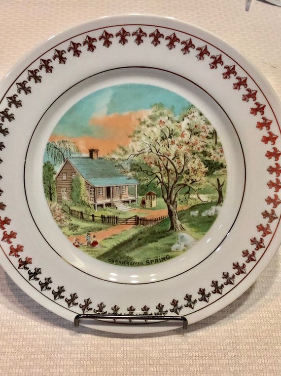 Currier and ives plates four seasons 2025