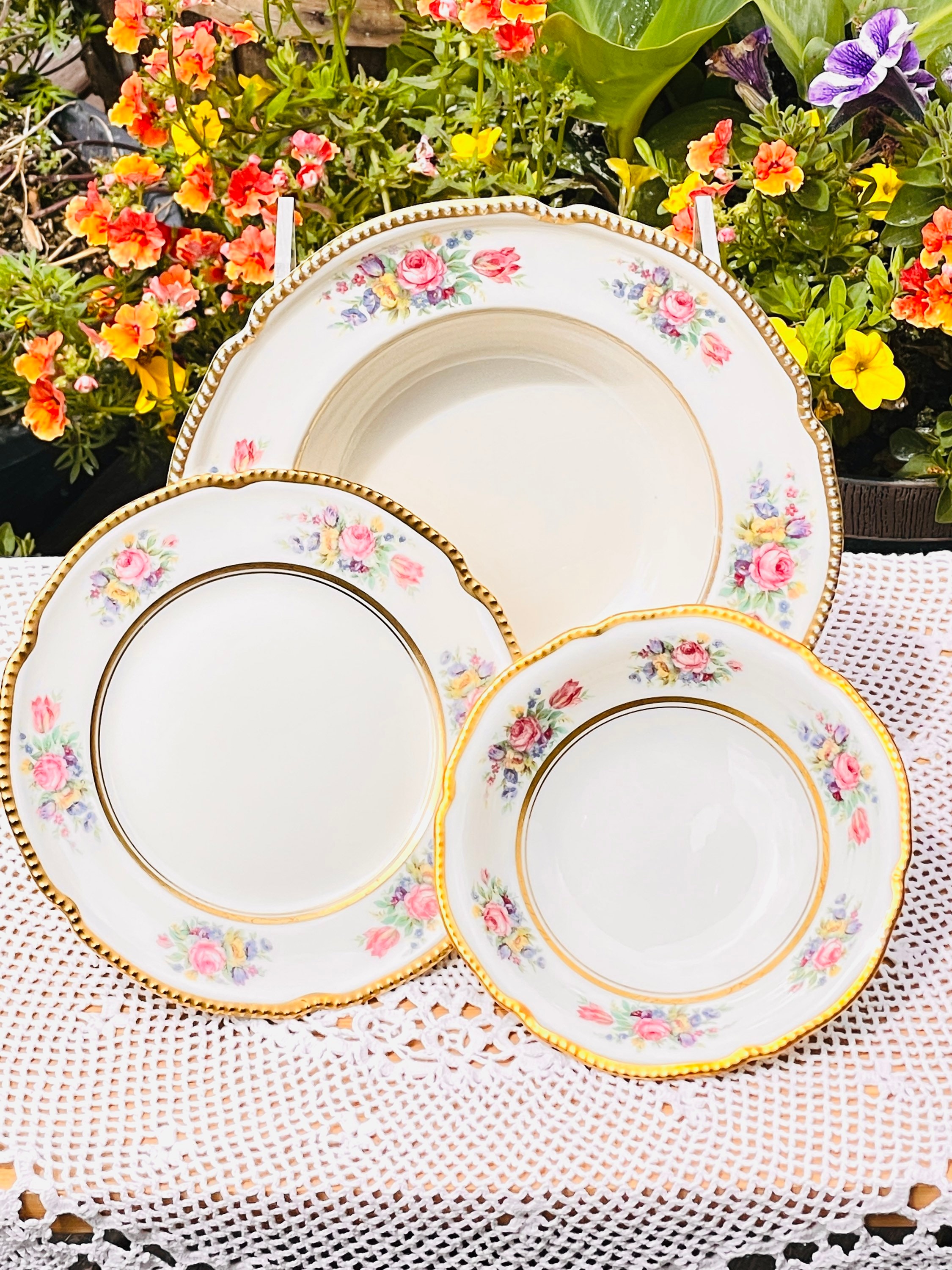 CASTLETON GLORIA ビンテージ バラ柄 陶磁器 食器セット 20点 CASTLETON GLORIA ビンテージ バラ柄 陶磁器 食器セット 20点