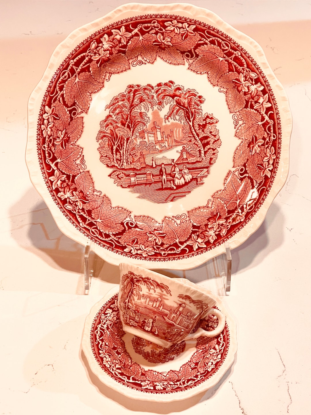 Mason's, Vista, England, Antique/vintage, Large Dinner Plate and