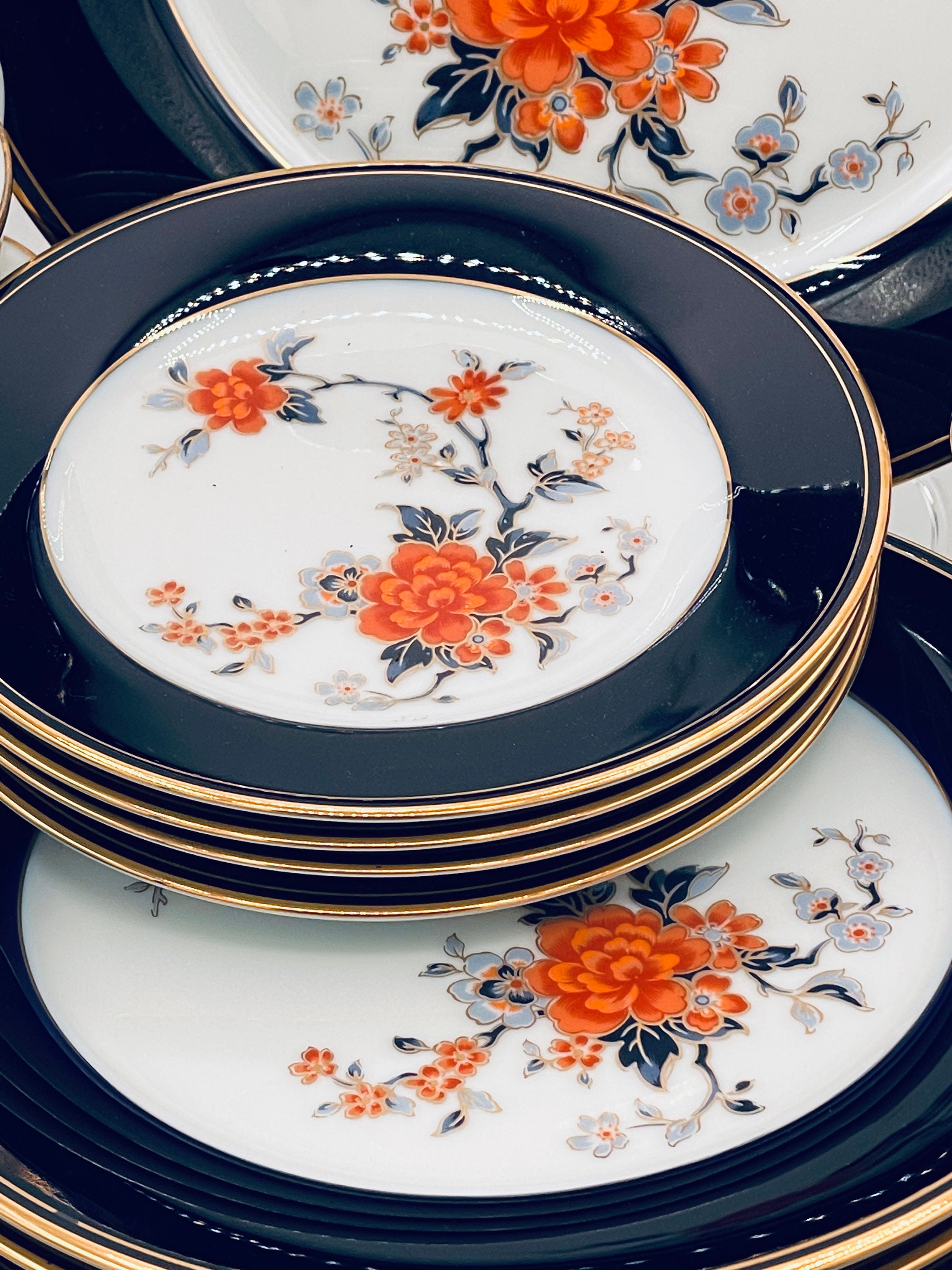 Noritake, Legacy, Carmine, Vintage, 4-5 Piece Dinner Sets or Full