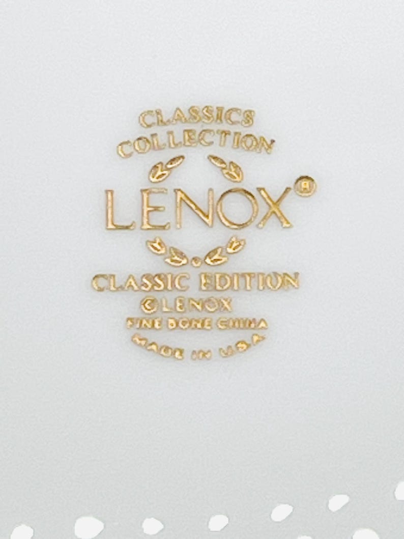 Lenox R86 Collection Lenox, Classic Collections Edition, Vintage, Bone China, 3 Dinner and 4 ...