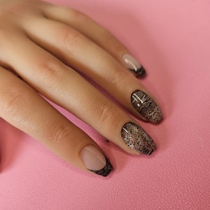 Presse sur les ongles - peau de serpent