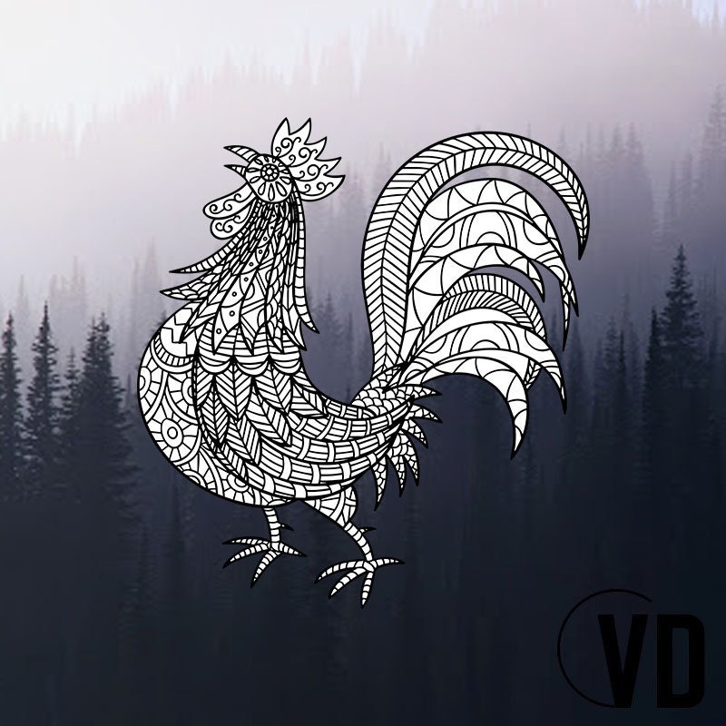 Free Free Rooster Mandala Svg 934 SVG PNG EPS DXF File