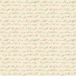 Glisten - Text Eggnog - Christmas 100% Cotton fabric by Sandy Gervais for Riley Blake Designs