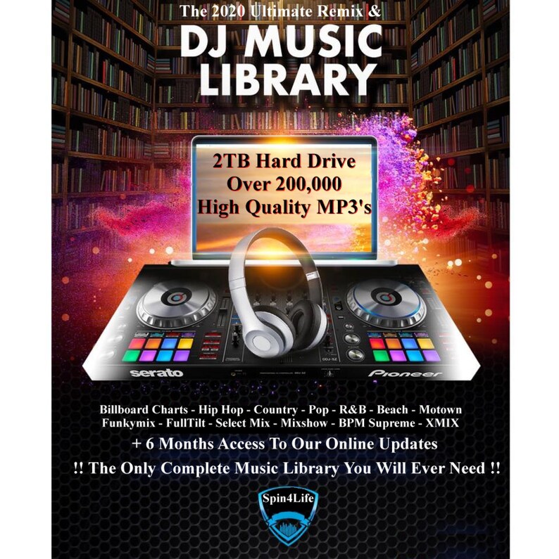 Dj Music Collection & Remix Library / 2T USB 3.0 Hard Drive Etsy