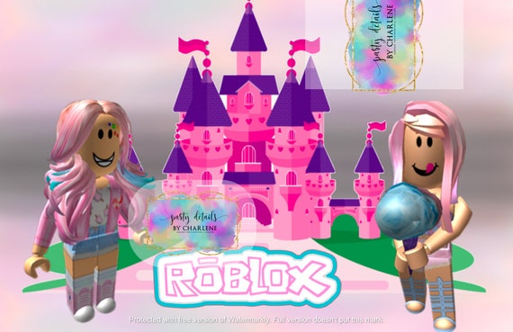 Roblox Girls Party Placemat Tabloid Size Instant Download Etsy - roblox image size