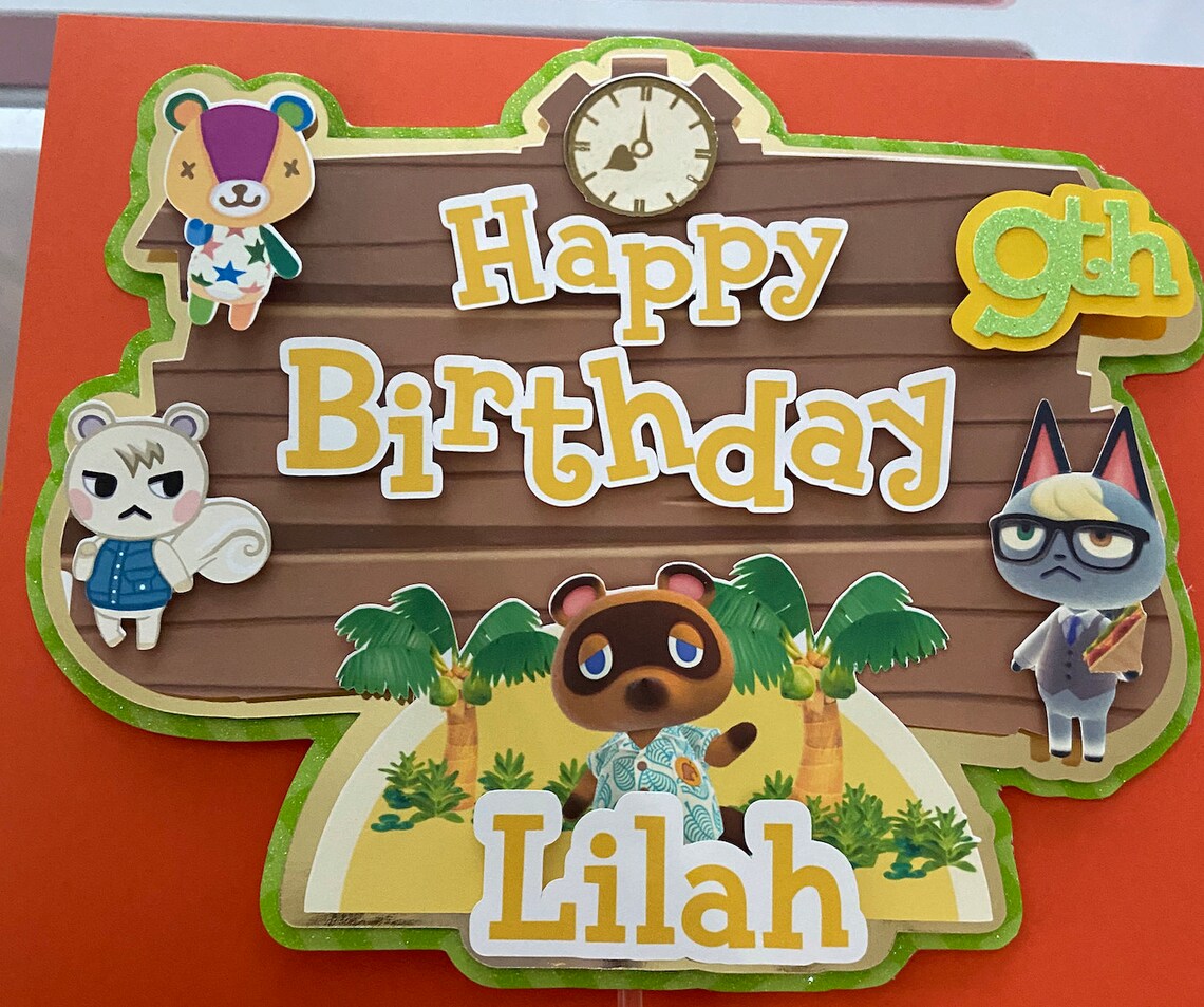 Animal Crossing Cake Topper Etsy
