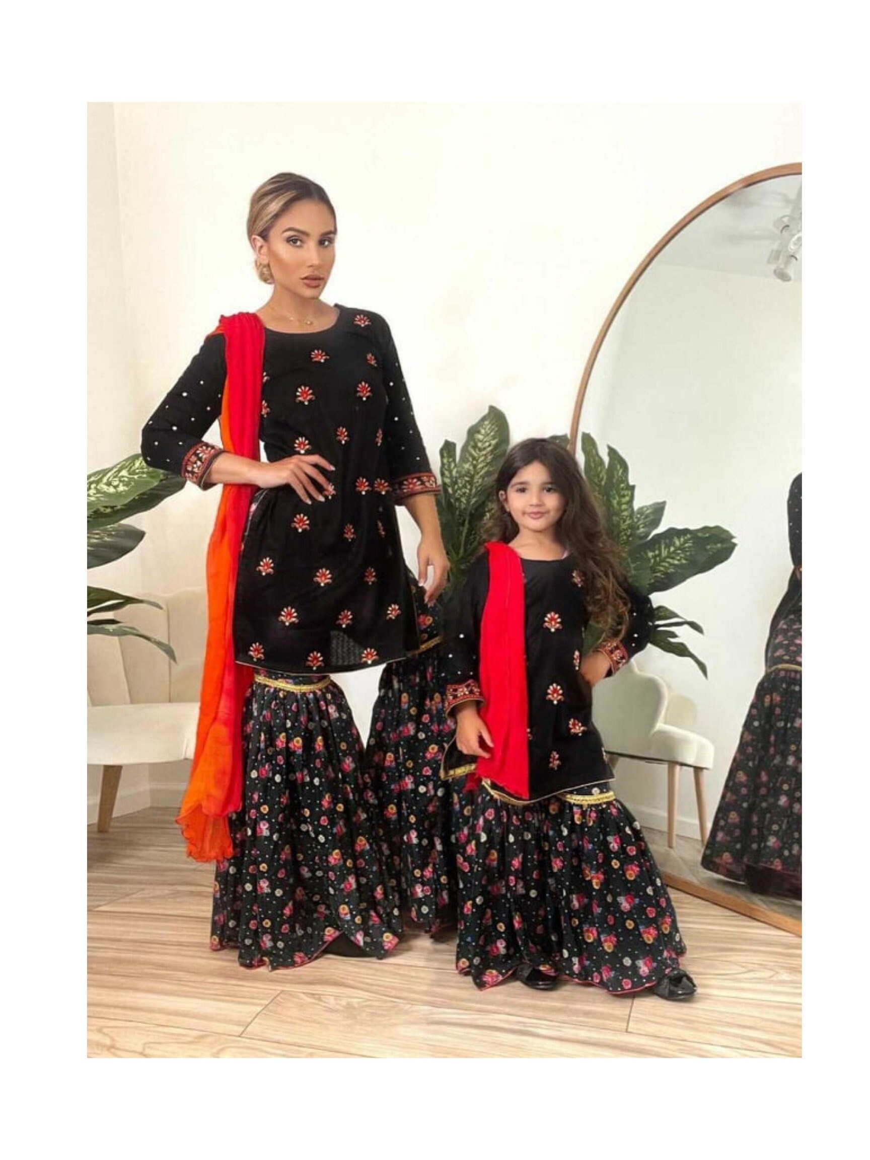 Black Gharara Pants - Etsy