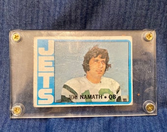 1972 Topps #100 Joe Namath New York Jets Collectible Football Card