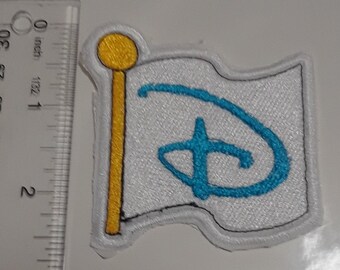 Disney World Flag D tribute patch iron on sew