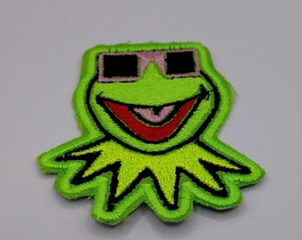 Disney mgm hollywood studios Muppets 3d Kermit the frog patch iron on tribute