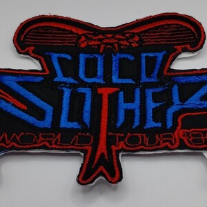 Gi Joe Cobra Cold Slither World Tour 85 inspired tribute patch Iron on