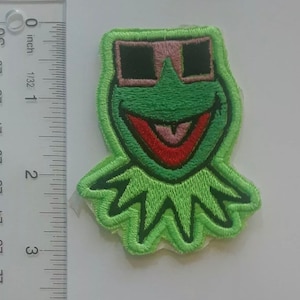 Disney mgm hollywood studios Muppets 3d Kermit the frog patch iron on tribute