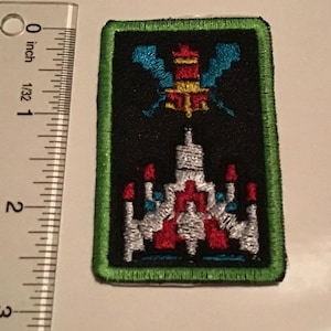 Arcade Galaga video game tribute patch iron on sew