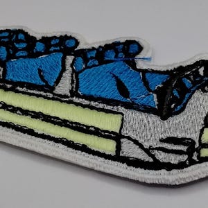Glow in the dark Space Mountain retro ride vehicle inspired patch Iron on