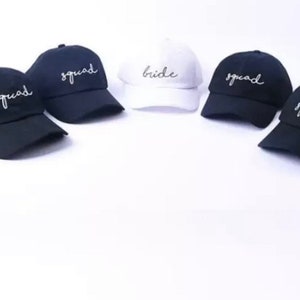 Squad Bride Bachelorette Bridesmaid Gift, Embroidered Baseball Dad Cap