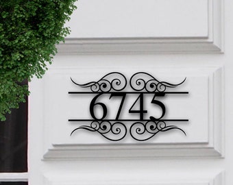Address Sign, House Numbers, Address Numbers, Front Porch Sign, Metal Address Sign, Metal Address Plaque, Numbers for House Warming Gift