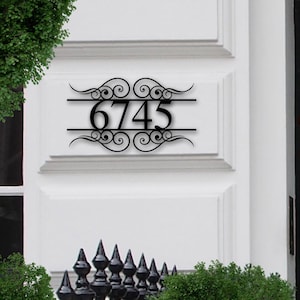 Metal House Numbers, Address Sign, House Number Plaque, Metal Address Numbers, Address Plaque, Front Porch Decor, Porch Signs, Metal Signs