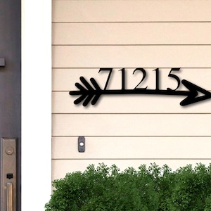 Custom Metal Address Sign, Address Plaque, Metal Address Numbers, Address Arrow Sign, Front Porch Metal Sign,Address Signs for House