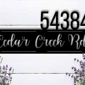 Custom Metal Address Sign,Metal House Number Sign,Housewarming Gift,Address Plaque,Address Sign,Address Numbers,Street Address Sign, Outdoor