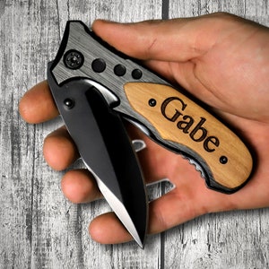 Personalized Knife, Engraved Knife, Pocket Knife, Custom Knife, Folding Knife, Hunting Knife, Husband Gift, Gift for Him, Groomsmen Gift