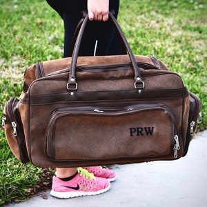 Weekender Travel Bag, Leather Carry on Bag, Get Away Bag, Overnight Bag, Hold All, Duffel Bag with Shoulder Strap, Leather Luggage, Tote Bag